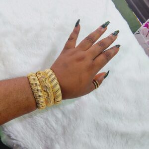 Beautiful 18k gold plated Dubai Bangles